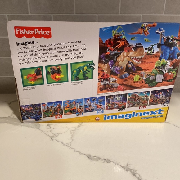 Fisher Price Imaginext Allosaurus Dino in Battle Gear w/ Figure new - Picture 6 of 6